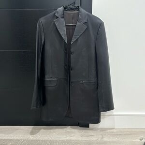 & other stories - leather jacket